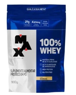 100% Whey Refil (900g) Max Titanium
